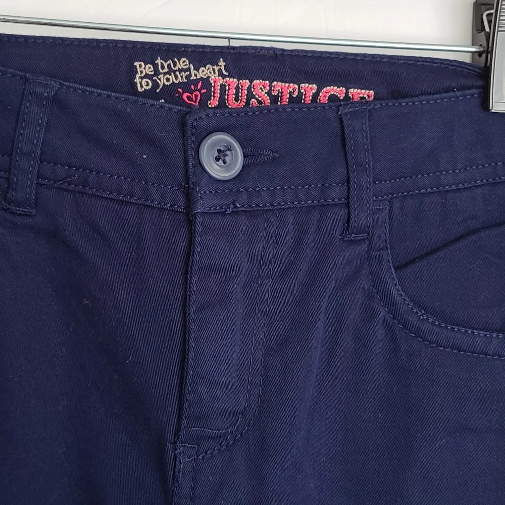NWT Justice blue girls pants size 14 - Picture 8 of 10